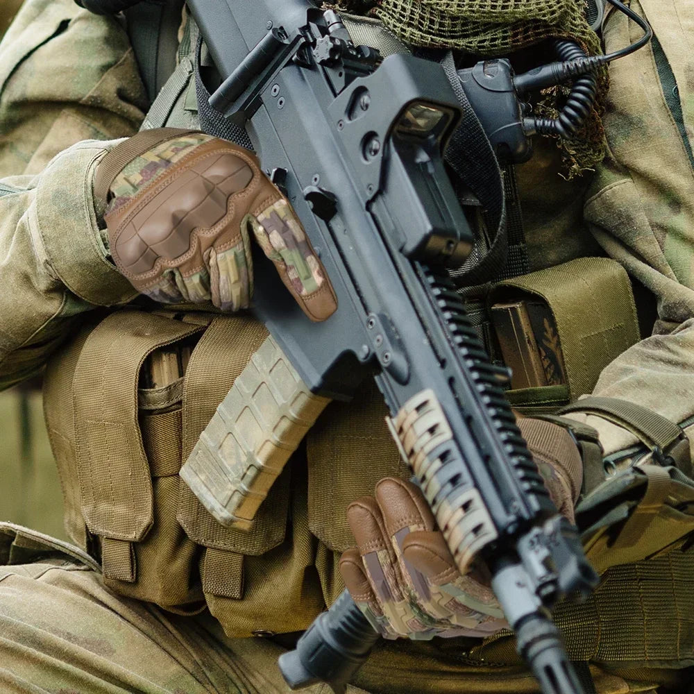 Men Tactical Military Gloves Full Finger Hard Shell