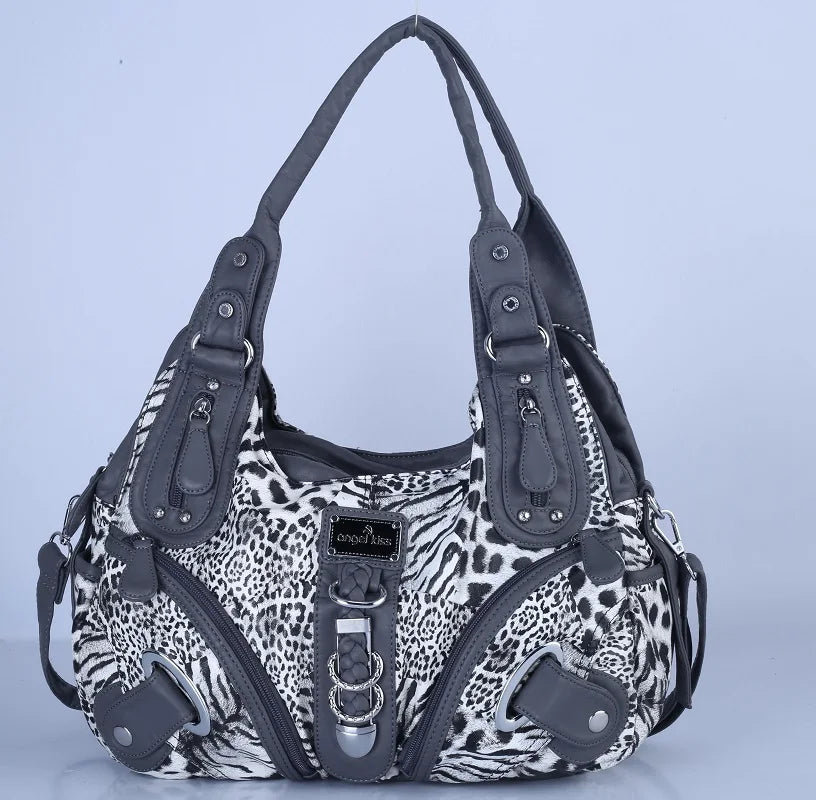Angelkiss Women Handbags Leopard Bag Top-handle Handbag Fashion