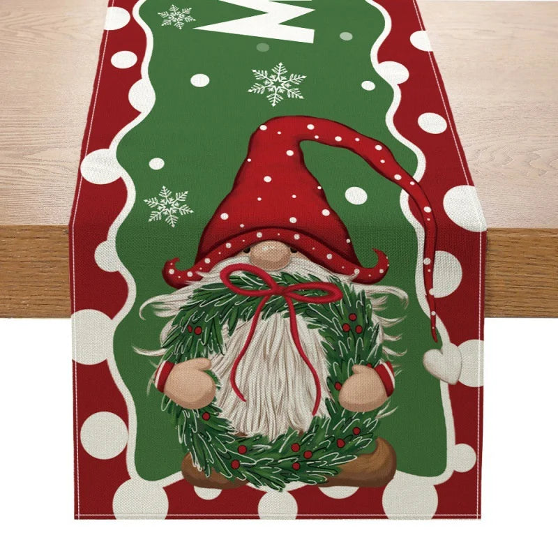 Christmas Table Runner New Xmas Decor Creative Print
