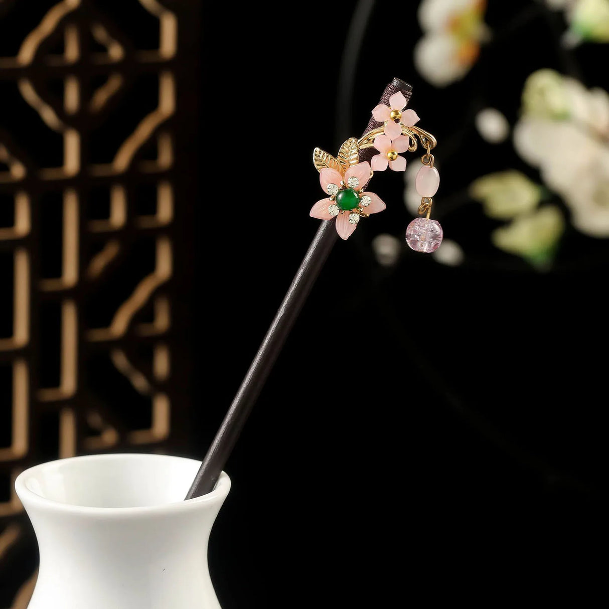 Chinese Hanfu Hair Stick Forks For Women Flower