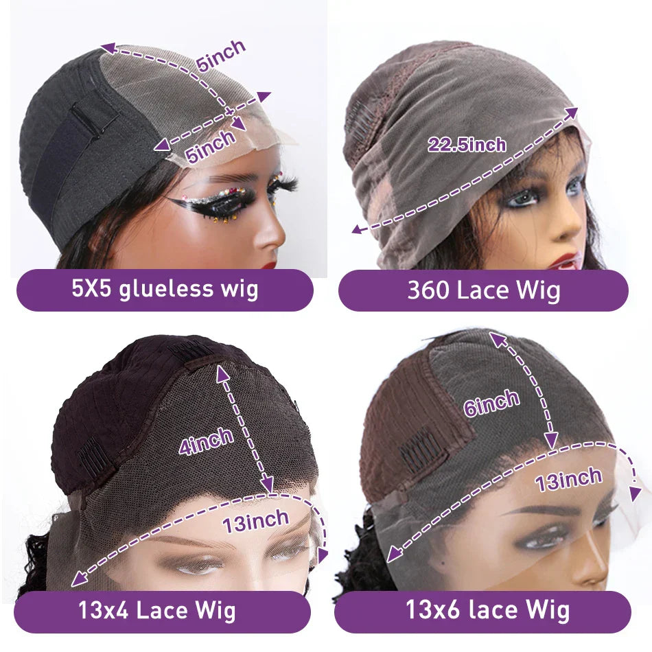 30 40 Inch Body Wave 13x4 13x6 HD