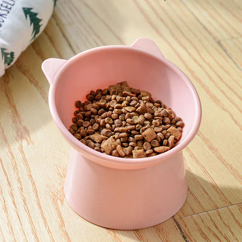 Pet Food Bowl Tilt High Bottom Cat Bowl