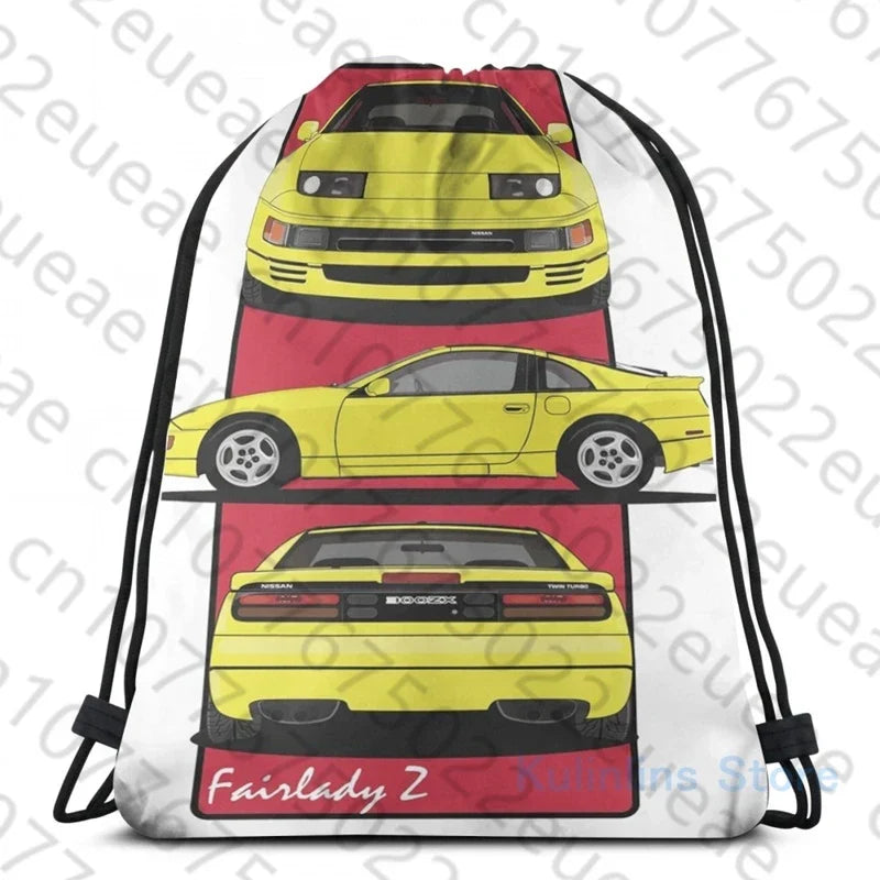 Funny Graphic print Nissan 300zx USB Charge Backpack