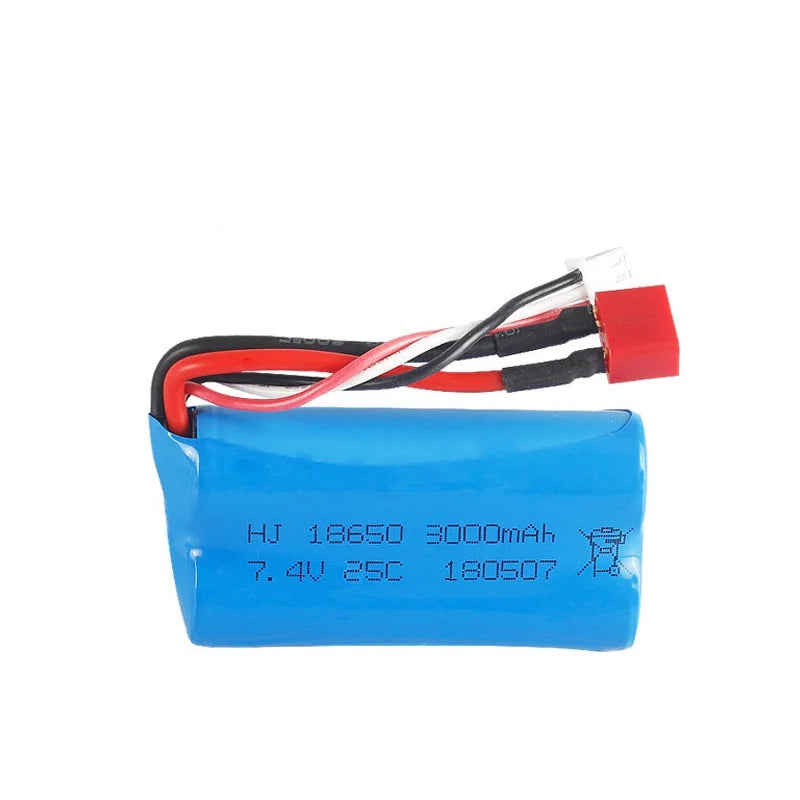 7.4V 3000mAh 18650 Lipo Battery for Wltoys 10428