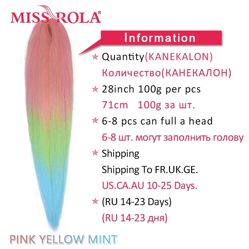 Miss Rola Synthetic 28Inch 100G 2023 New Hair