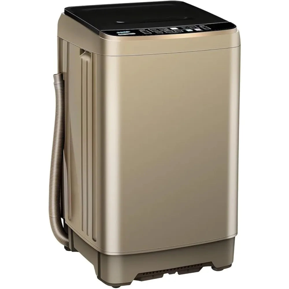 15.6lbs Full-Automatic Washing Machine, Portable Compact Laundry Washer
