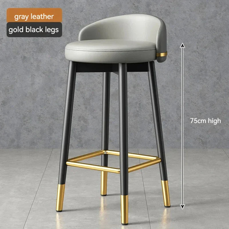 Round Kitchen Bar Chair Modern Luxury Office Reception