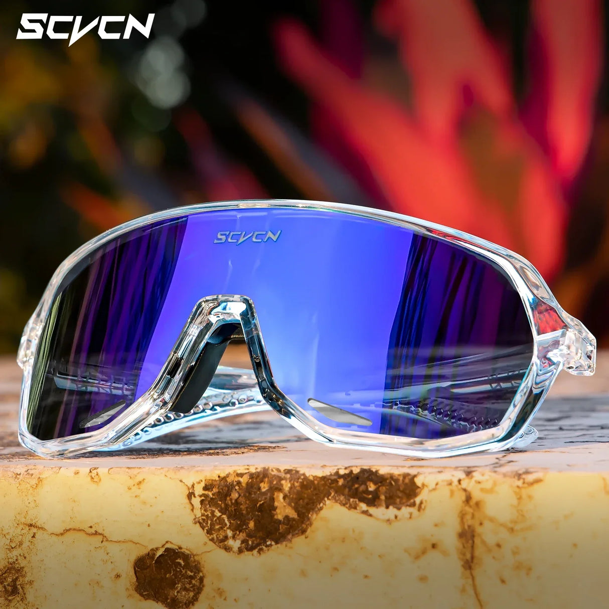 SCVCN-Sunglasses for Men Sport Cycling Glasses Bike Mountain