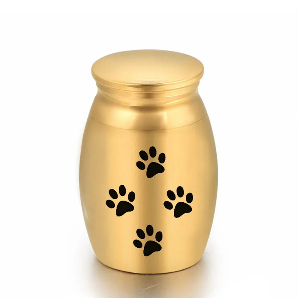 Pet Memorials Pet Urn Dog Paw Print Hair