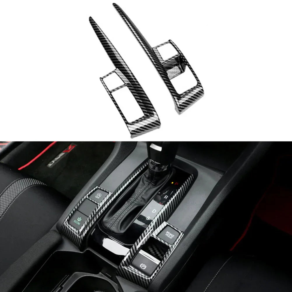 Carbon Fiber Car Gear Panel Trim Shift Panel