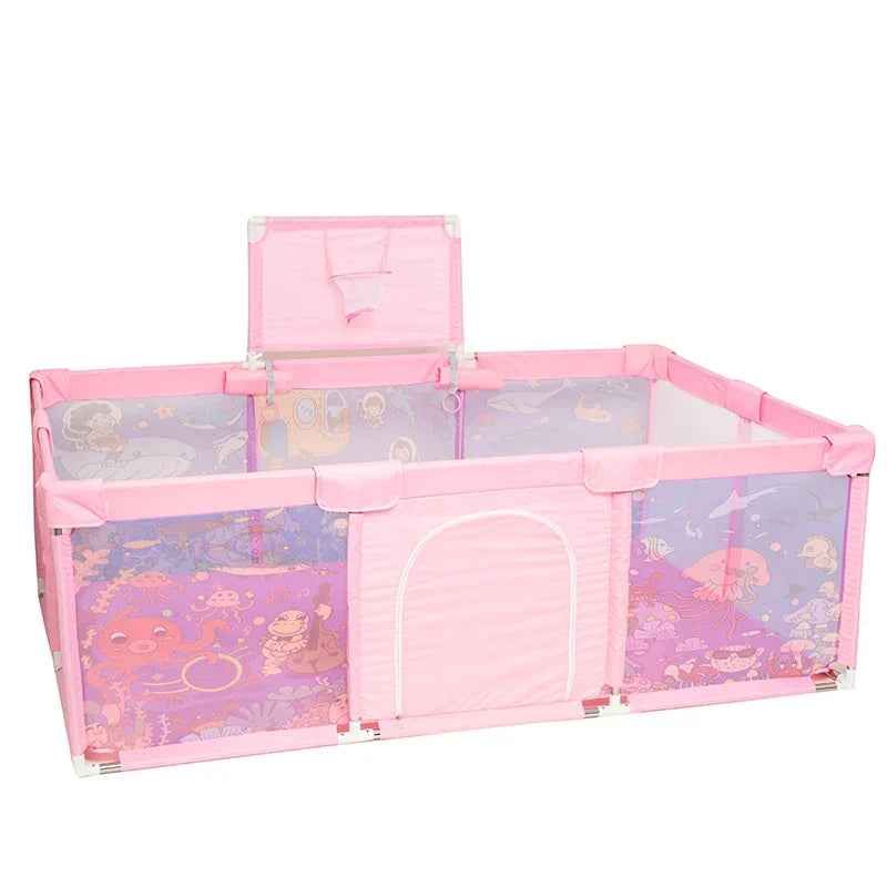 Cartoon Pattern Playpen Children Baby Safety Barriers Fence