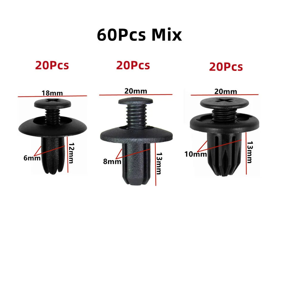8mm 6mm 10mm Car Mudguard Bumper Rivet Fastener