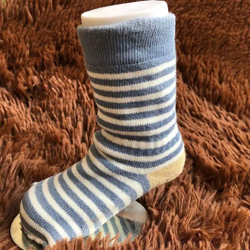 1 Pairs Sets 06M Baby Blue Striped Socks