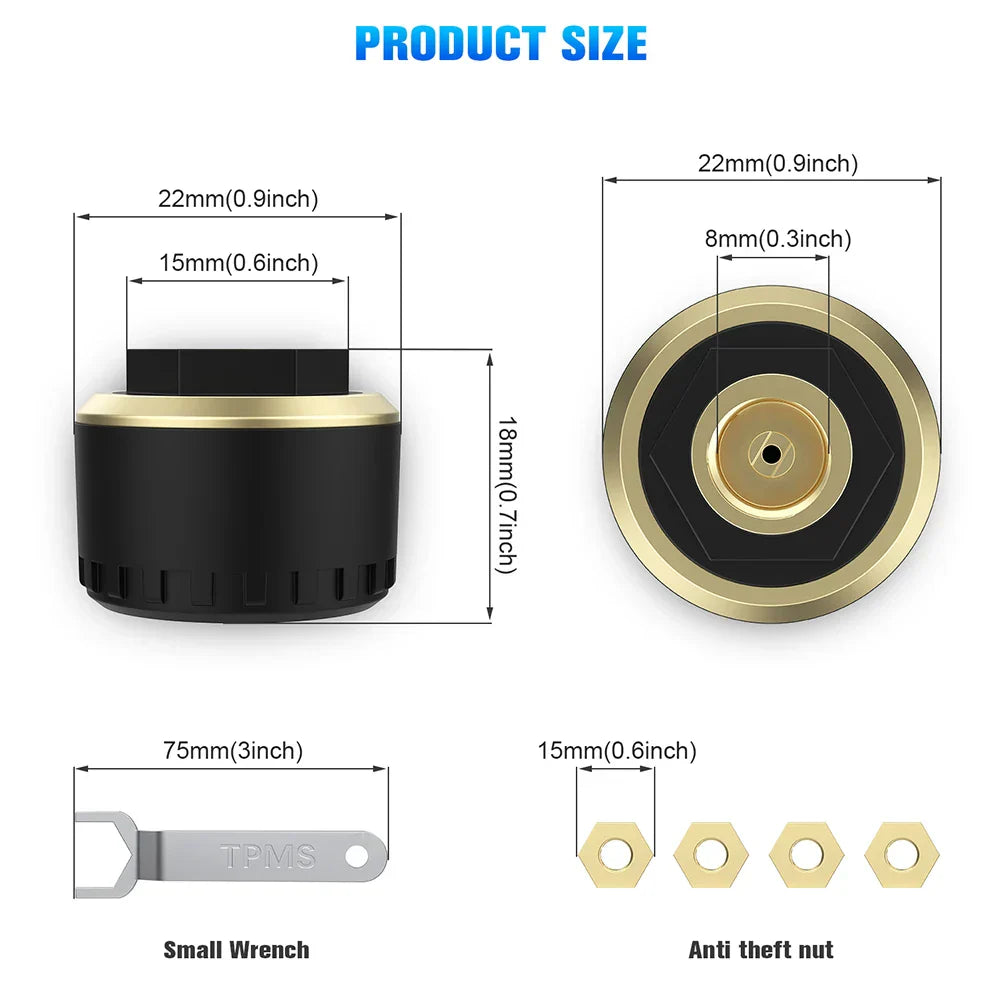 Car TPMS Tire Pressure Monitoring System Bluetooth 5.0
