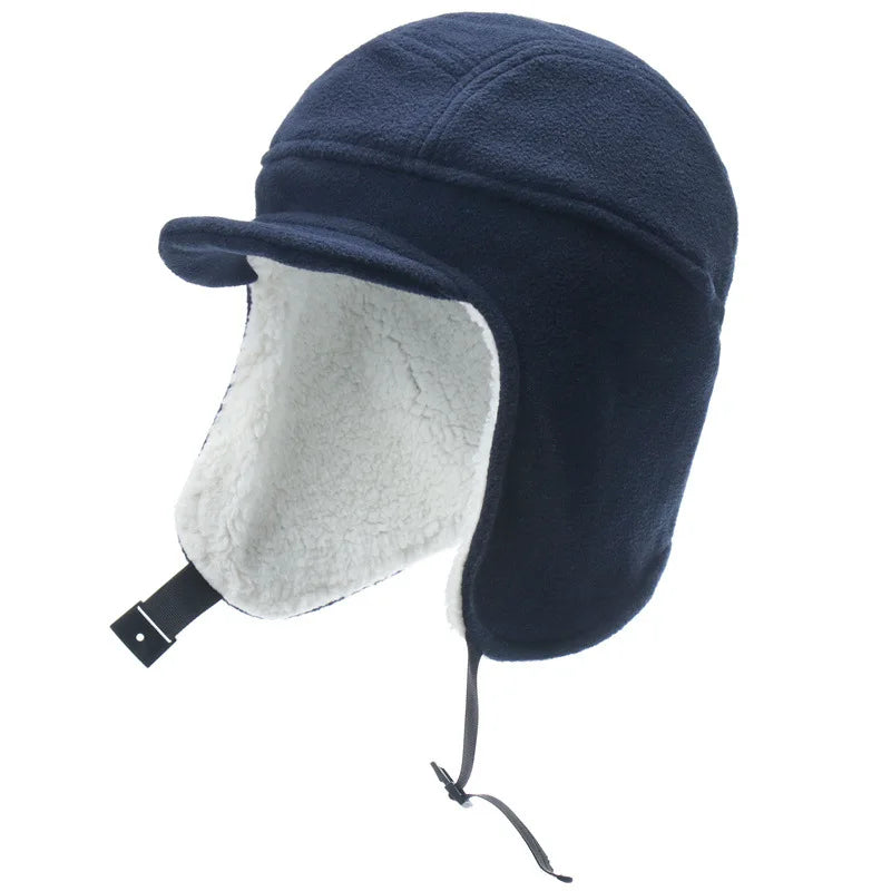 Men's Winter Berber Fleece Hat Warm Thick Add
