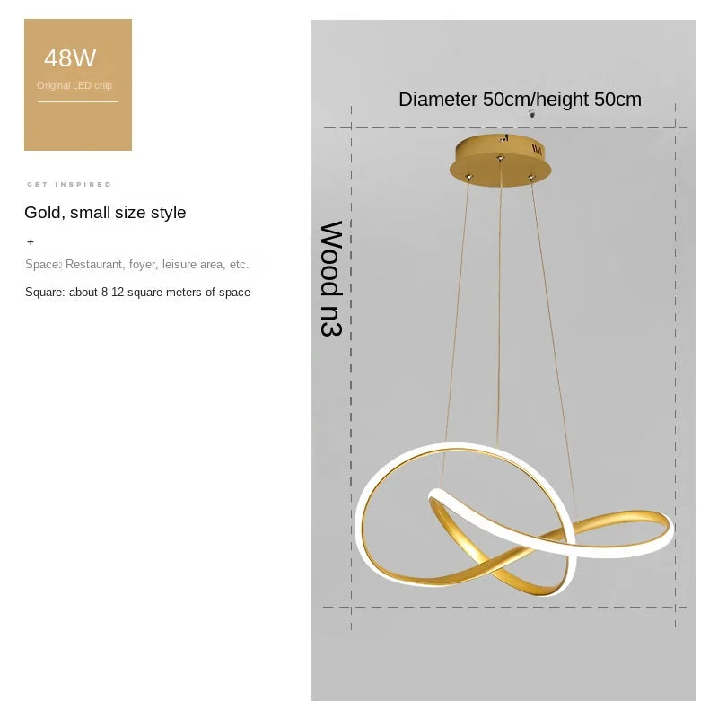 Dining Room Lamp Personality Creativity Clover Restaurant Pendant