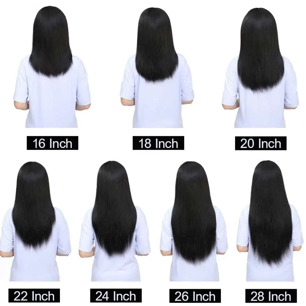 100% Human Hair Wigs Straight Hair With Bang