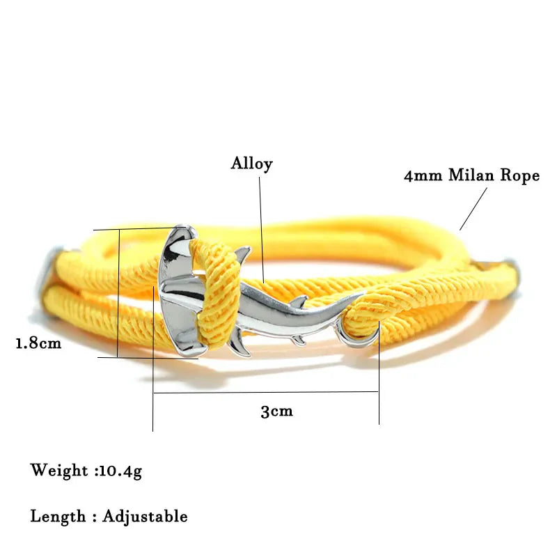 Fashion Animal Bracelet For Men Women Flathead Shark