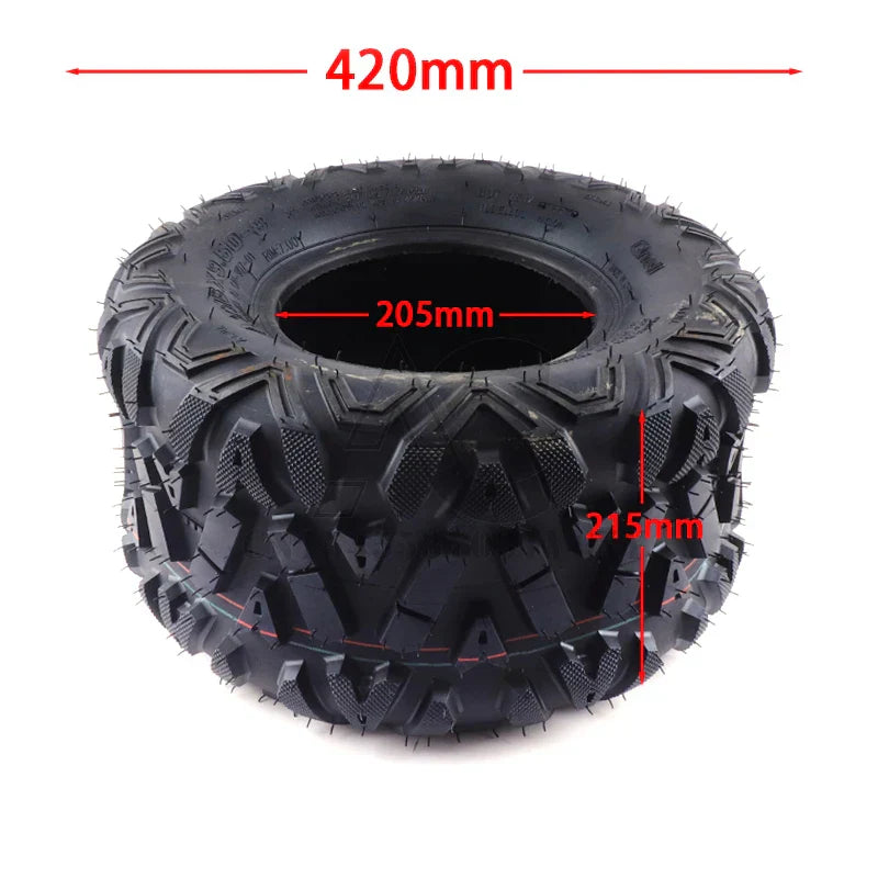 8 Inch Tubeless Tires - Front 19x7-8 Rear 18X9.50-8 Kart, ATV, UTV Dirt Bike Tires, Quad Dirt Buggy Road Tires