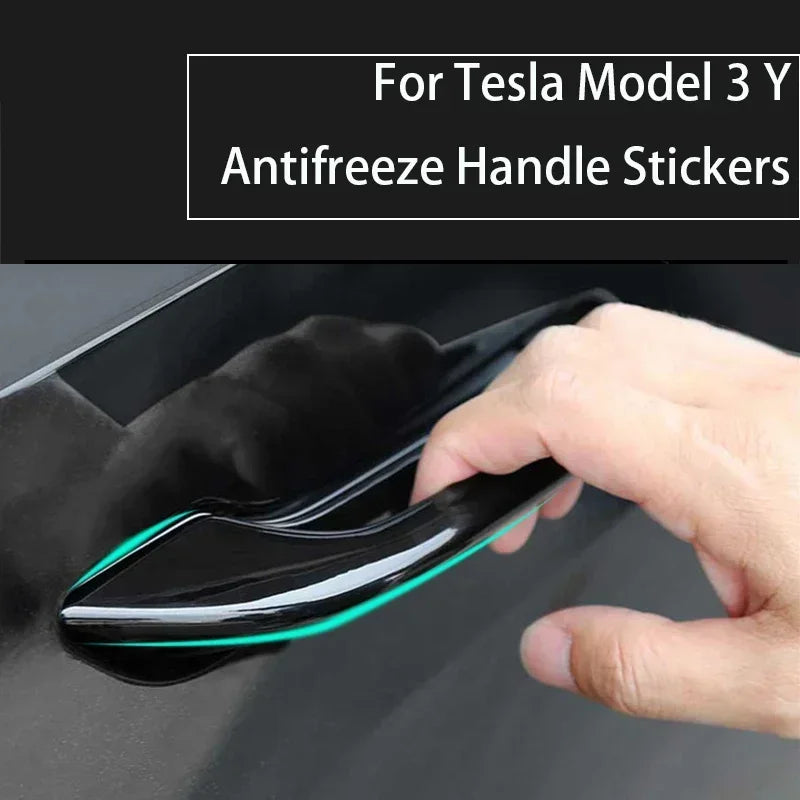 4PCS Car Antifreeze Door Handle Sticker for New