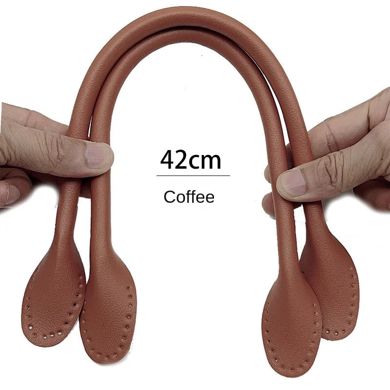 2 Pcs Detachable PU Leather bag Handle Lady