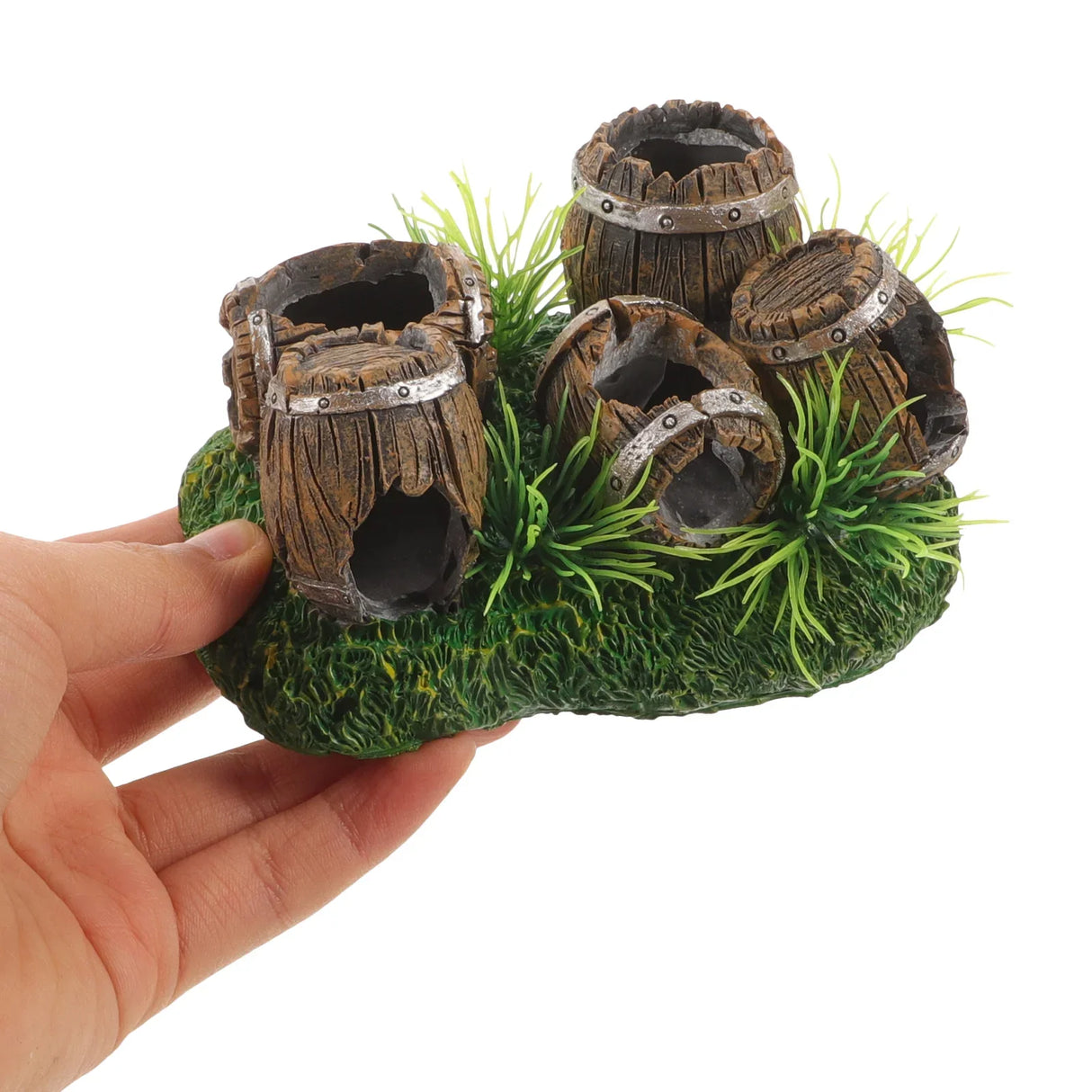 Aquarium Decor Brine Shrimp Hatchery Barrel Hideout Fish