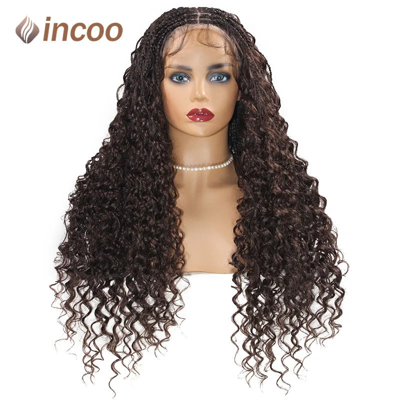 24'' Bohemia Full Lace Box Braided Wig Synthetic