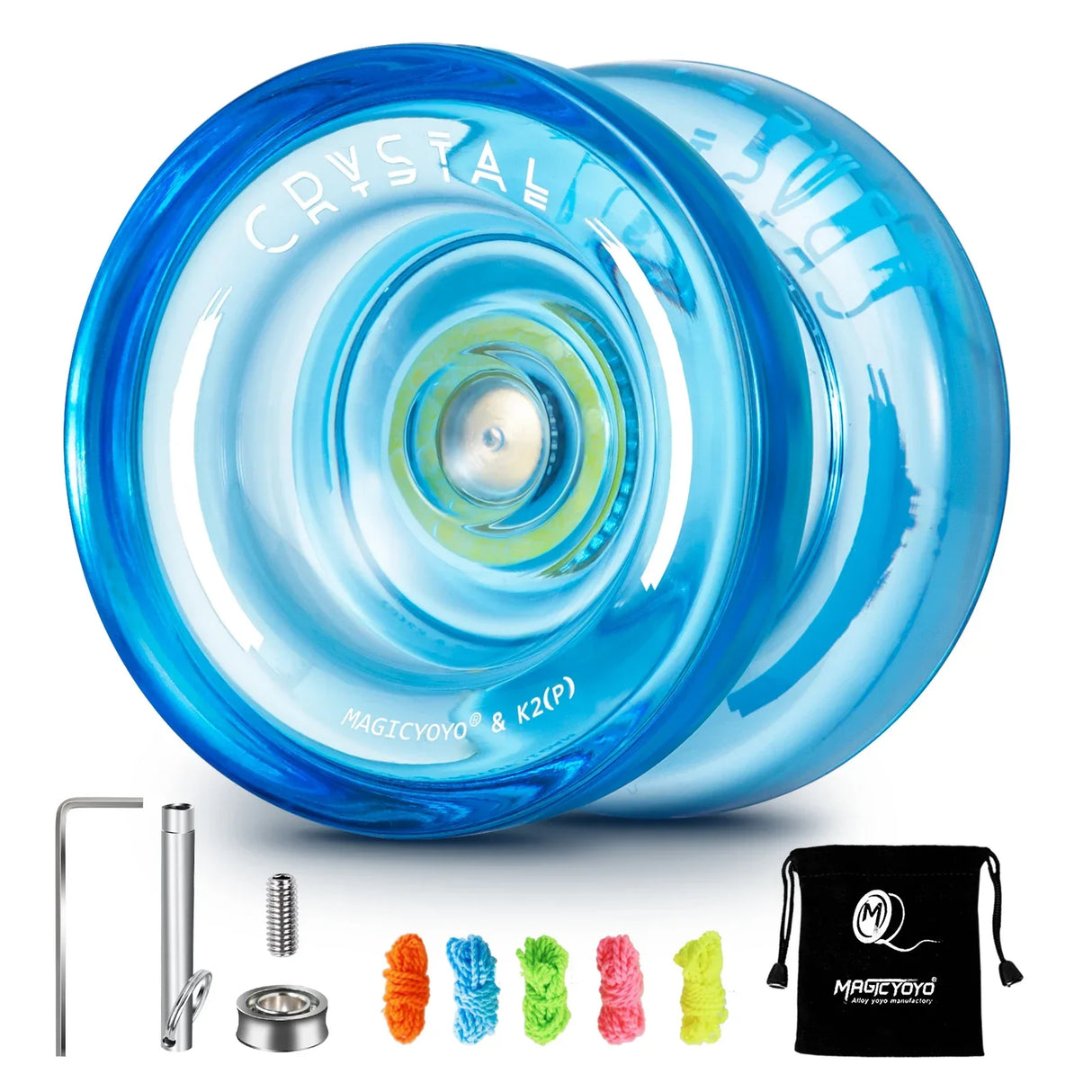 MAGICYOYO Responsive Crystal YoYo K2, Plastic Yo Yo