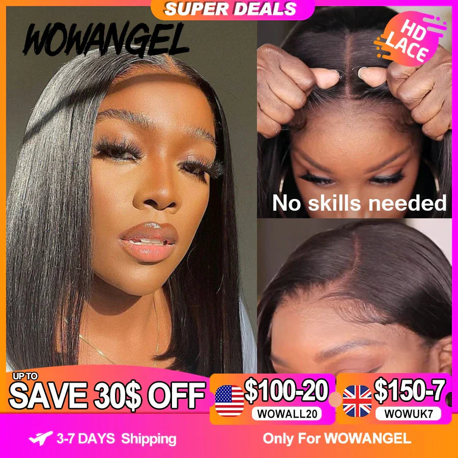 Glueless Wigs 5x5 HD Lace Closure Wig Straight