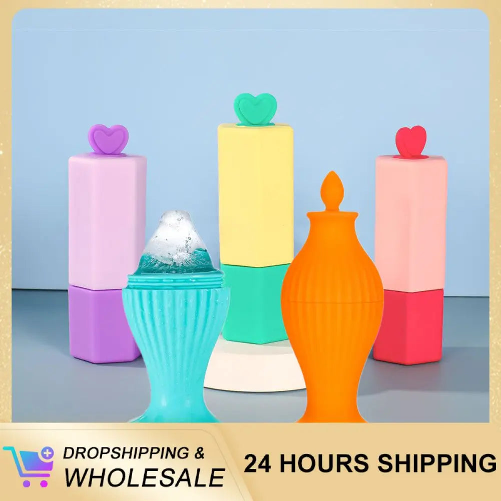 Skin Care 1pcs Face Massage Silicone Facial Ice