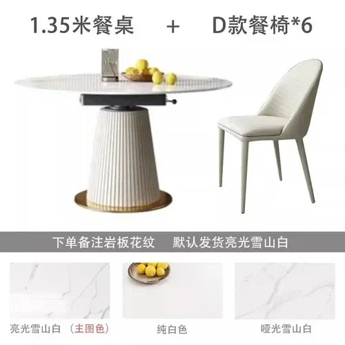 Console Dining Table Set Restaurant Mobile Round Conference