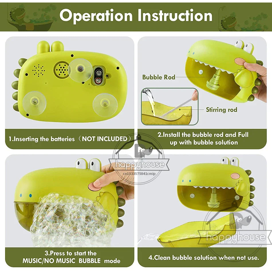 Baby Bath Toys for Kids Music Dinosaur Crabs