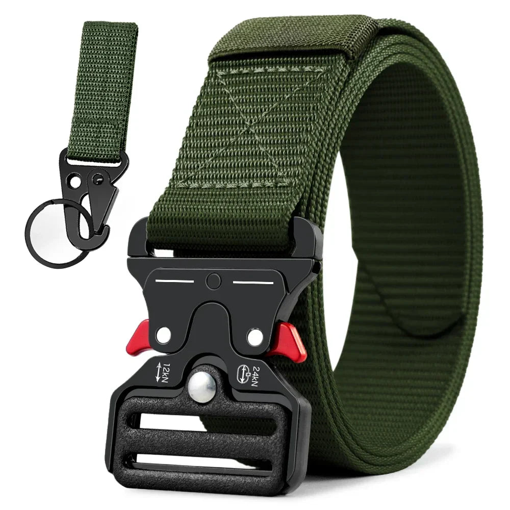 Men's Belt Outdoor Hunting Metal Tactical Belt Alloy