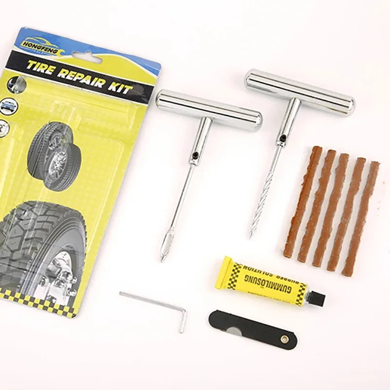 Car Tire Puncture Repair Kit Motorcycle Bike Tyre