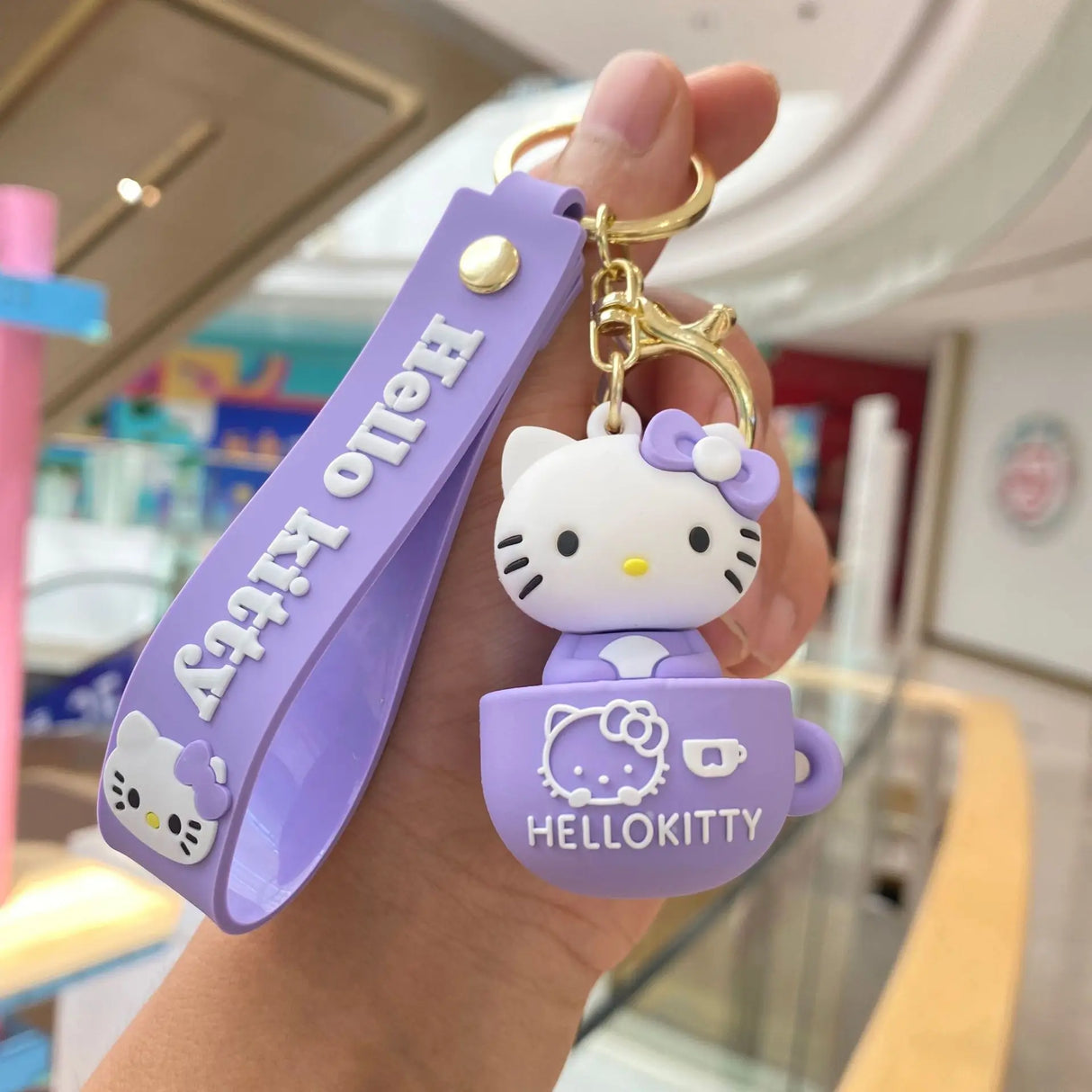 Kawaii Sanrio Hello Kitty Keychain Cartoon Doll Cute