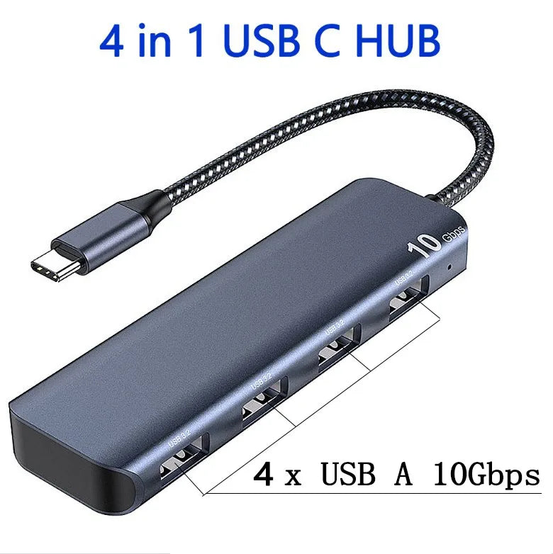 HUB USB C HUB 10Gbps Type-C 3.2 GEN