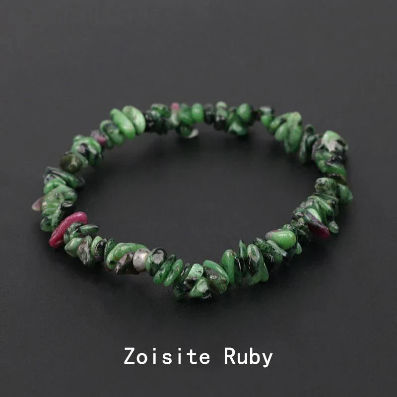 Natural Crystal Gemstone Irregular Energy Stone Bracelet Beads