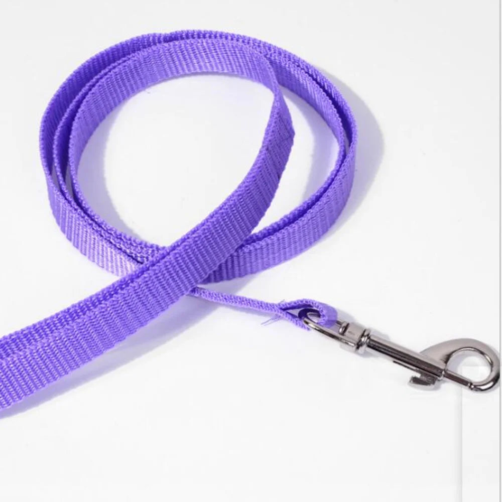 100PC 6Colors 110cm*1.5cm Nylon Pet Dog Leash Harness