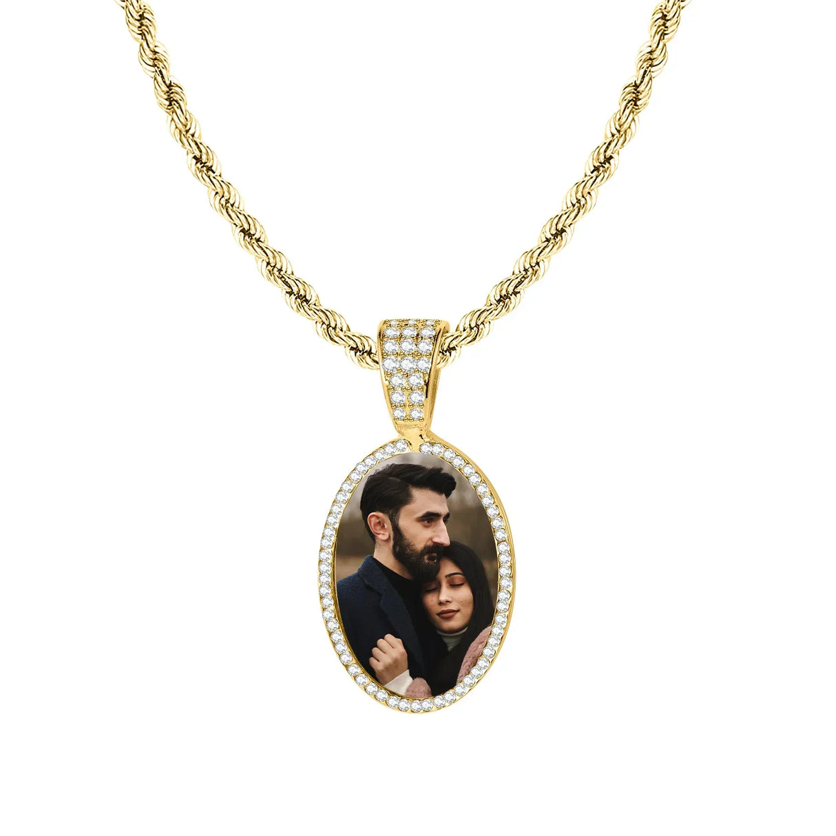 Custom Photo Pendant Necklace Personalized Hip Hop Jewelry