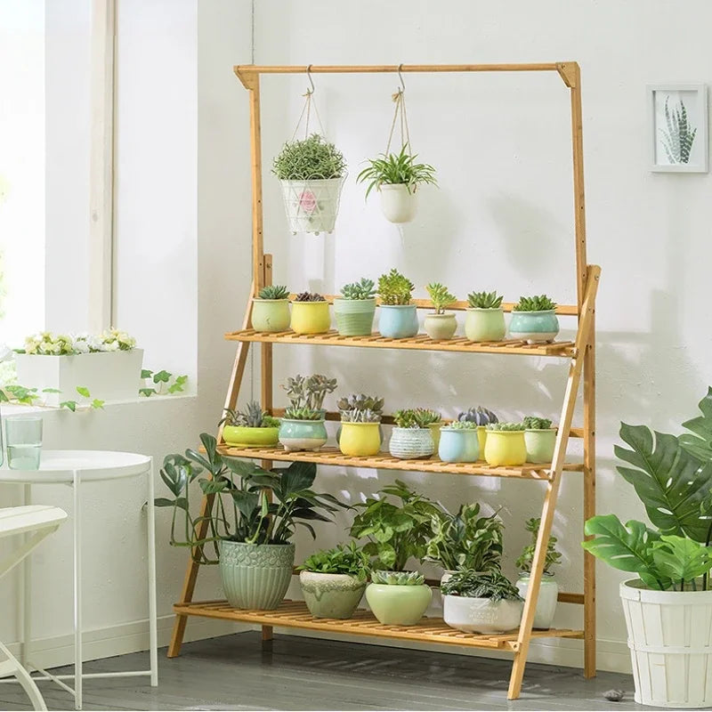 Plant Stand Storage Shelf 3-Tier Hanging Stand for