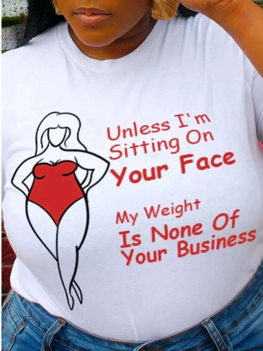 LW Plus Size summer Women Lady Oversized Tshirt