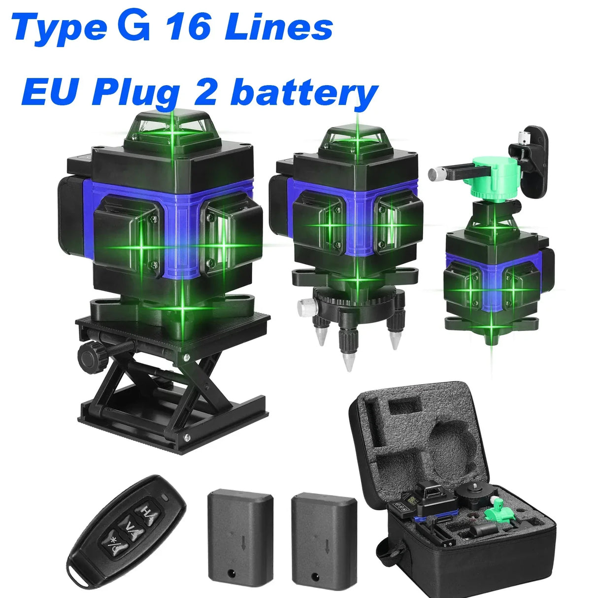 Multifunctional Laser Level 16/12 Lines Green Light Laser