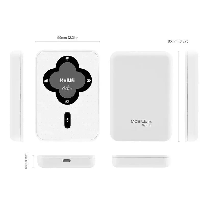 KuWFi 4G LTE Mobile Router 150Mbps Portable Pocket
