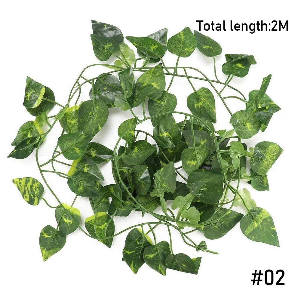 Artificial Flexible Reptile Vines Rattan Chameleon Lizard Terrarium
