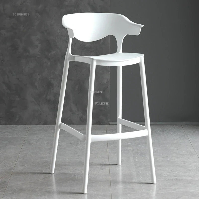 Nordic Plastic Living Room Leisure Bar Chairs Modern