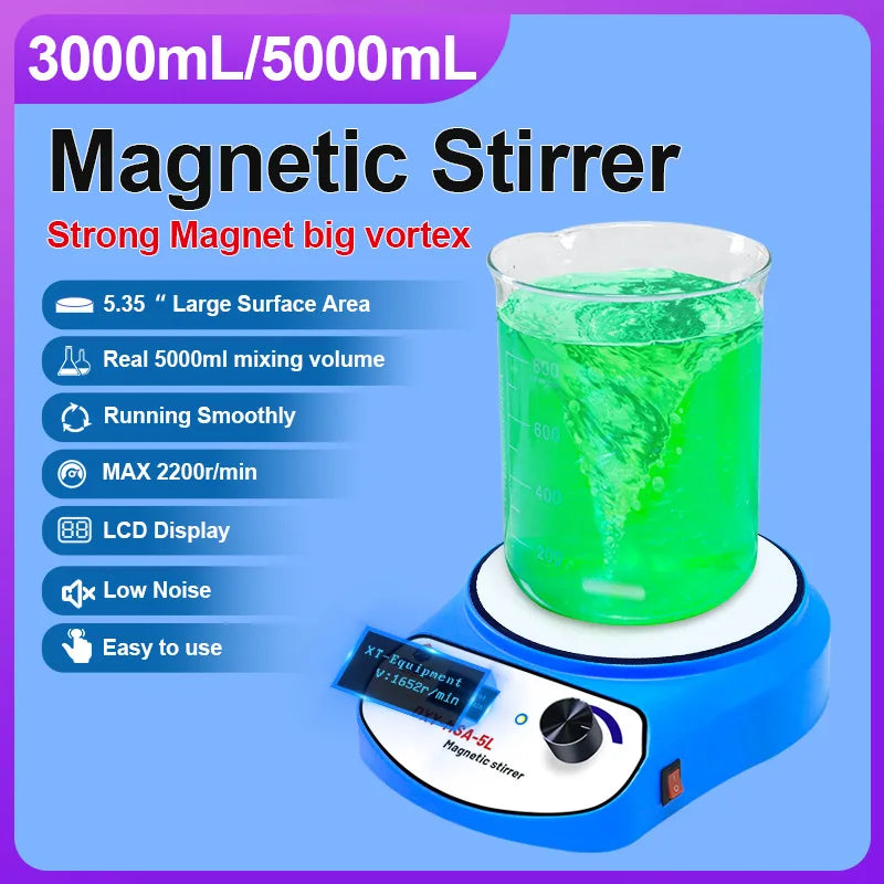 DXY LCD Digital Laboratory Magnetic Stirrer with two