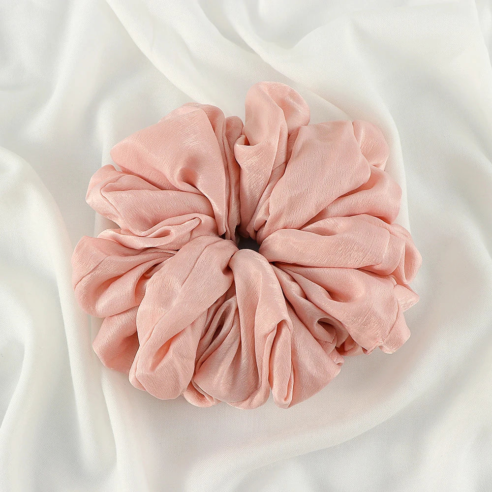 Big Size Shiny Chiffon Scrunchies for Muslim Women