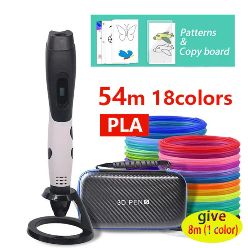 Creative 3D Printing Pen With Adjustable Speed and