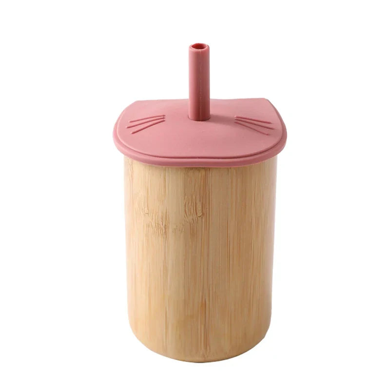 150ML Baby Wooden Feeding Cups Portable Drinkware Babies