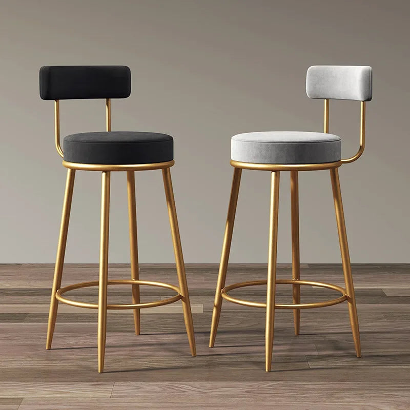 Bar Chair Simple Casual Home Cafe Stool Back